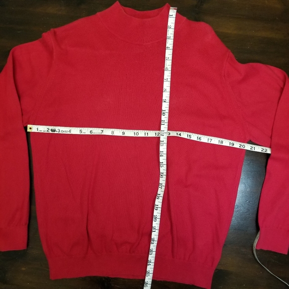 Talbots 100% Cotton Mock Sweater, M - Picture 4 of 8